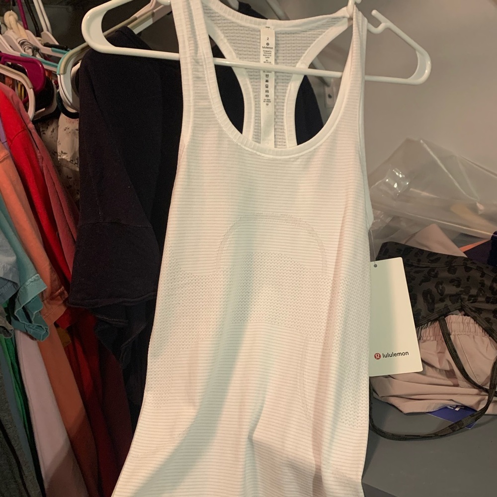 White Swiftly Tech Racerback - Picture 4 of 5
